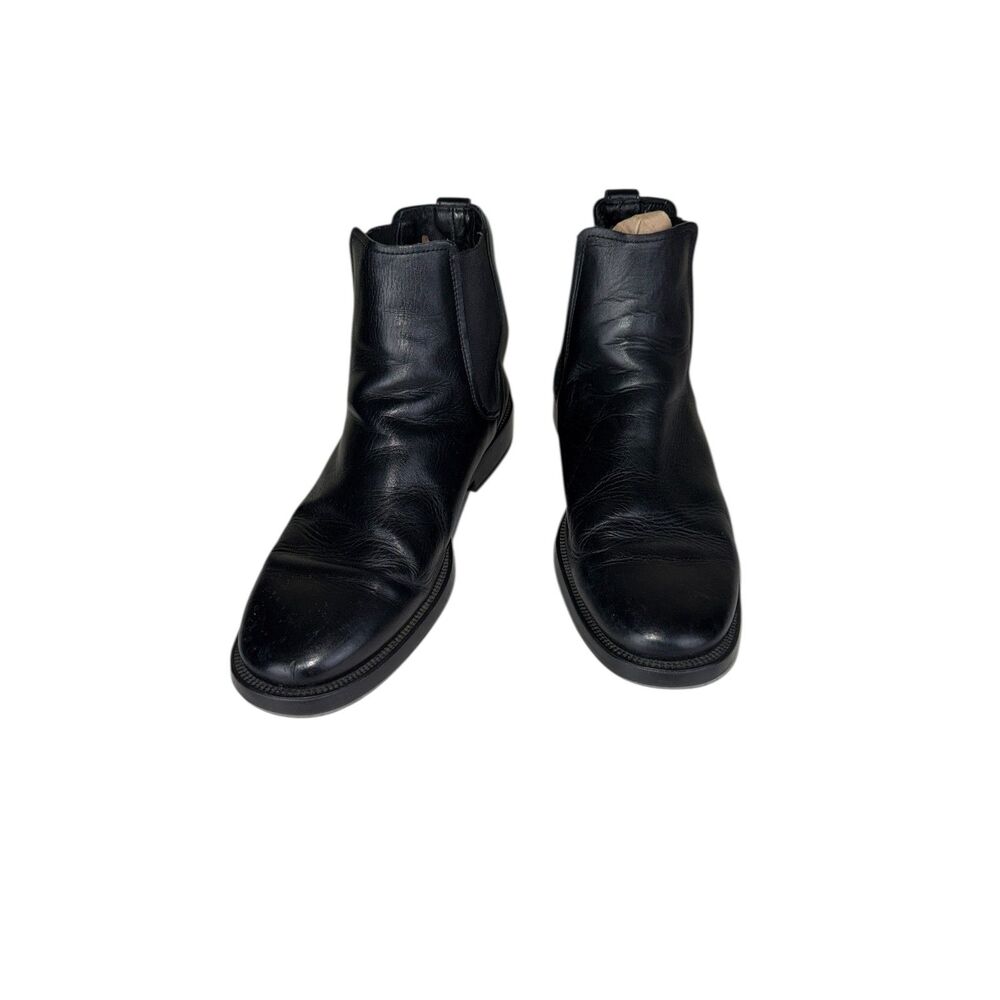 J. Crew Men’s Genuine Leather Chelsea Boots Black Size 11